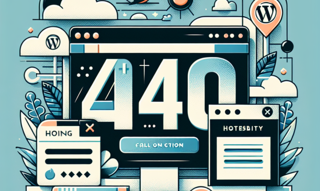 Designing an Engaging 404 Error Page for Your WordPress Site