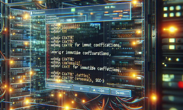 Leveraging chattr for Immutable Configurations in Linux Servers