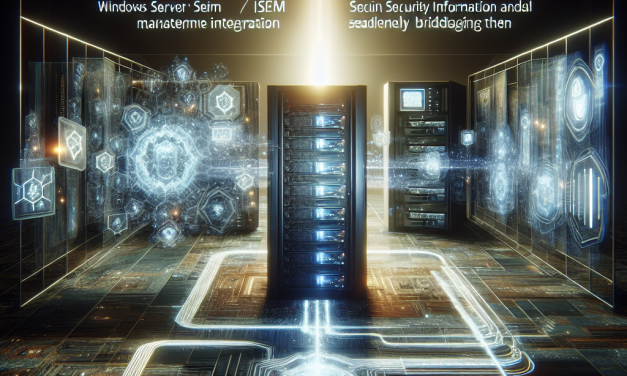 Enhancing Security with Windows Server SIEM Integration