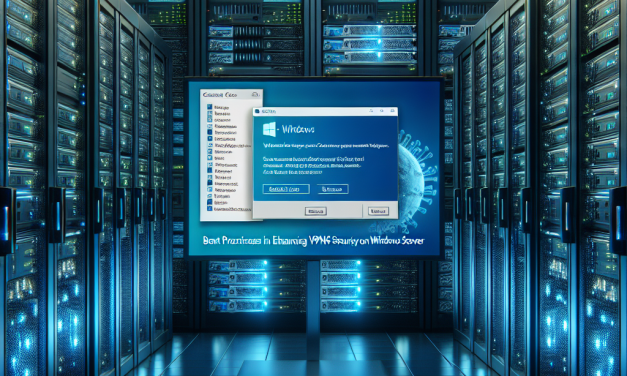 Best Practices for Enhancing VPN Security on Windows Server