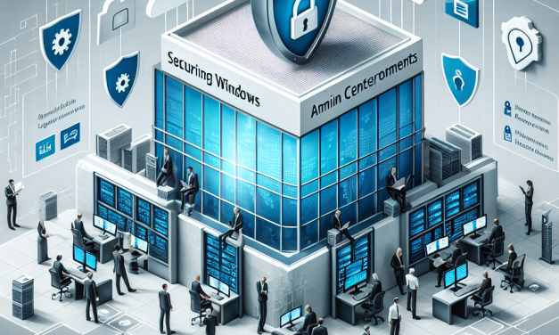 Best Practices for Securing Windows Admin Center Environments
