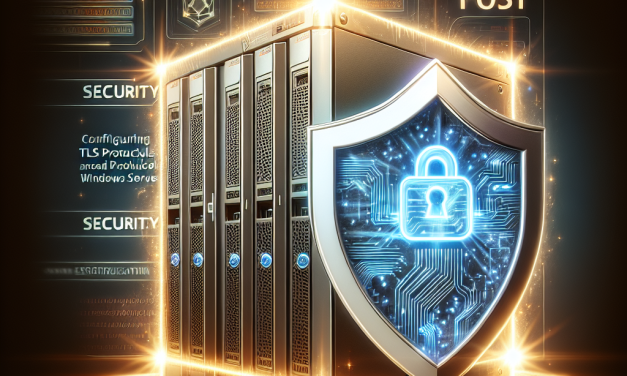 Configuring TLS Protocols on Windows Server for Enhanced Security