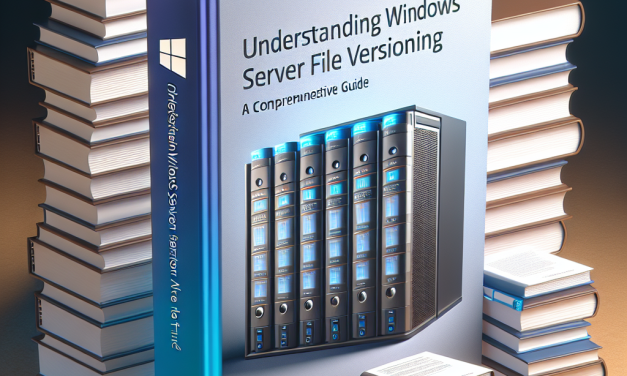 Understanding Windows Server File Versioning: A Comprehensive Guide