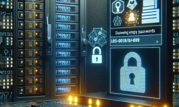 Securing Linux Servers: Disallowing Empty Passwords for Enhanced Security