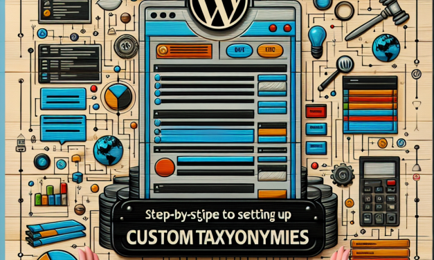 Step-by-Step Guide to Setting Up Custom Taxonomies in WordPress