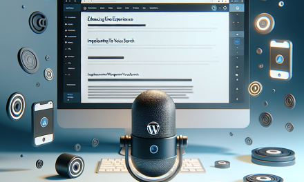 Enhancing User Experience: Implementing Voice Search on Your WordPress Site