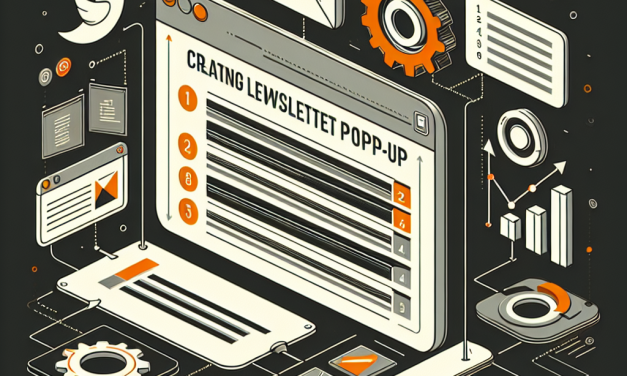 Step-by-Step Guide to Creating Effective Newsletter Pop-Ups with Mailchimp