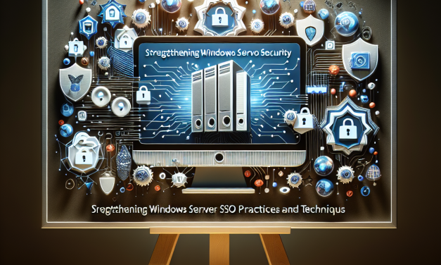 Strengthening Windows Server SSO Security: Best Practices and Techniques