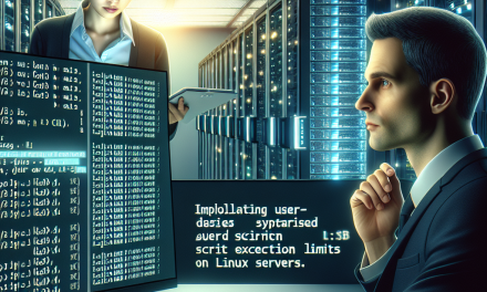 Implementing User-Based Script Execution Limits on Linux Servers