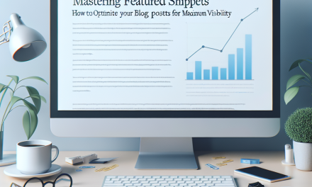 Mastering Featured Snippets: How to Optimize Your Blog Posts for Maximum Visibility