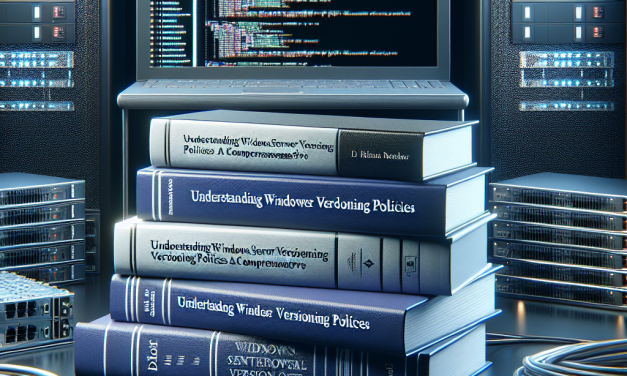 Understanding Windows Server Versioning Policies: A Comprehensive Guide