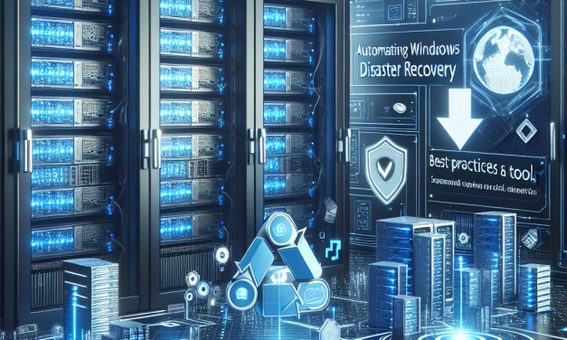 Automating Windows Server Disaster Recovery: Best Practices and Tools
