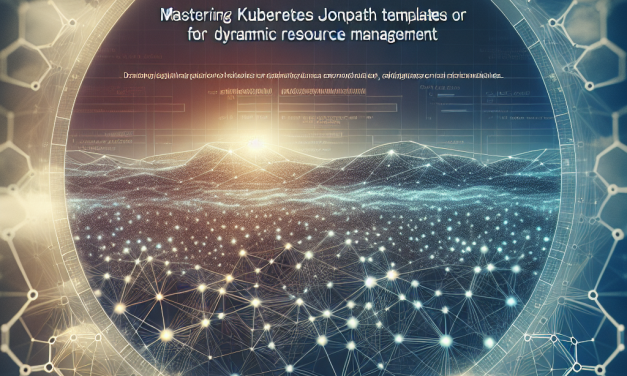 Mastering Kubernetes JSONPath Templates for Dynamic Resource Management