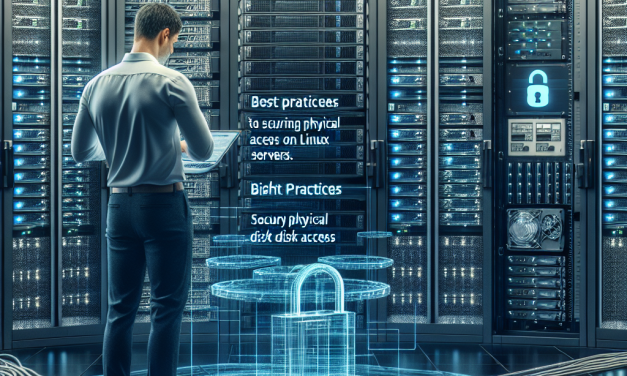 Best Practices for Securing Physical Disk Access on Linux Servers
