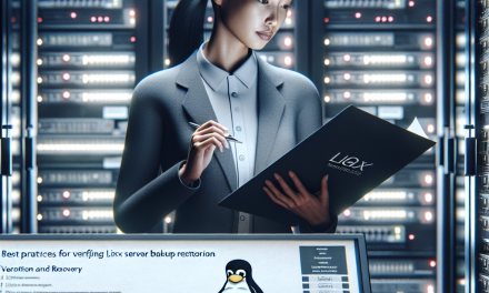 Best Practices for Verifying Linux Server Backup Restorations