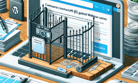 Tips for Building a Successful Gated Webinar Series on WordPress