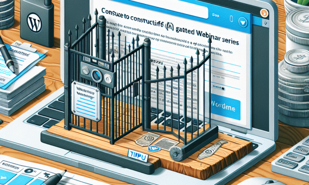 Tips for Building a Successful Gated Webinar Series on WordPress