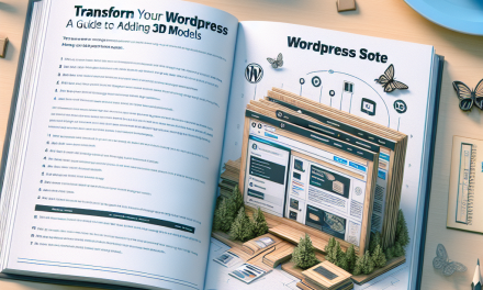 Transform Your WordPress Site: A Guide to Adding 3D Models