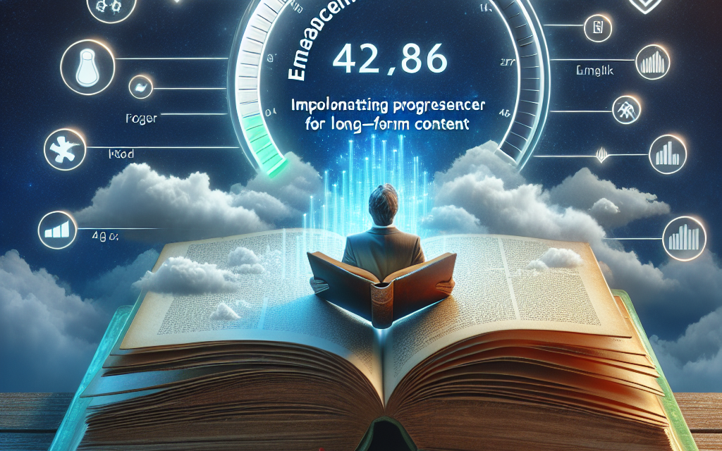 Enhancing Engagement: Implementing a Progress Tracker for Long-Form Content