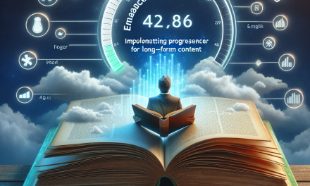 Enhancing Engagement: Implementing a Progress Tracker for Long-Form Content