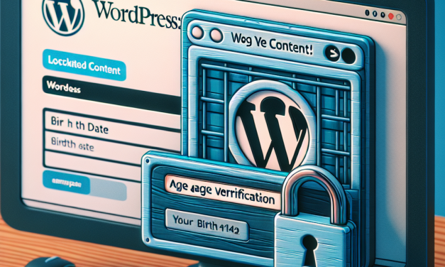 How to Implement Age Verification for Restricted Content in WordPress
