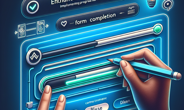 Enhance User Experience: Implementing a Progress Bar for Form Completion