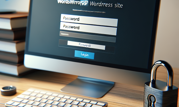 Essential Steps to Create a Secure Password-Protected WordPress Site