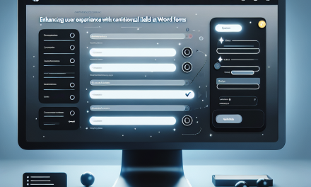 Enhancing User Experience with Conditional Fields in WordPress Forms