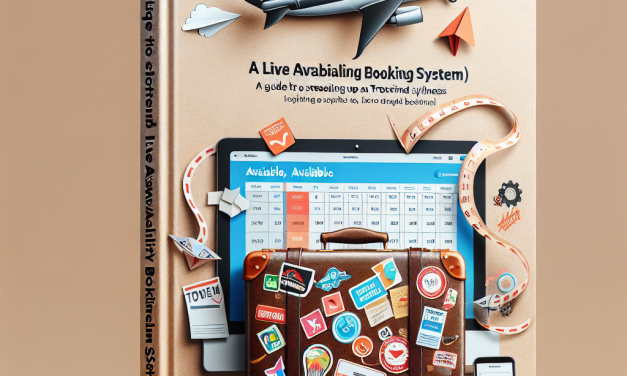 Streamlining Your Travel Business: A Guide to Setting Up a Live Availability Booking System