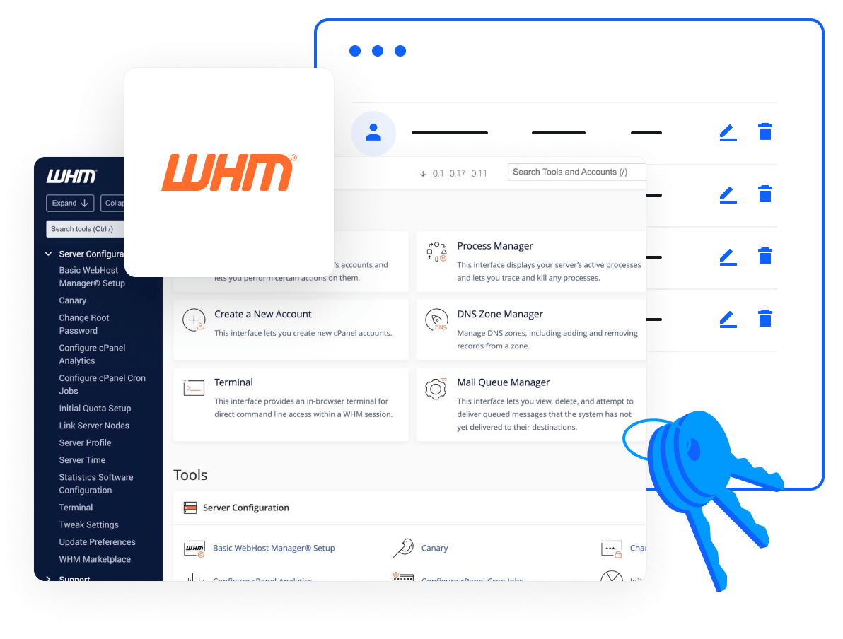 Profitable Reseller Hosting | Start Your Hosting Business - WafaTech - Control customer accounts via WHM control panel